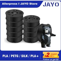 JAYO PLA PLA PLUS ABS PETG SEIDE Filament 1,75 MM 10 Rollen/Set Nachfüllungen Ungiftig PLA Meta 3D Drucker Filament DIY Geschenk