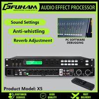 FUHAM X5 Bluetooth Edition Professional Audio Processor Linear Array Stage Digital Effects Reverb Controller for Sound System