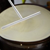 Crepe Spatula Spreader Pancake T Maker Tool Turner Set Utensils Scraper Cake Shape Rake Pan Metal Making Kit Stick Icing Brownie
