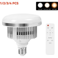 65W LED Photographic Lighting Bulbs E27 Base Lamp With Remote Control Dimmable Daylight Bulb For Photo Studio Softbox