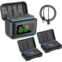 For Insta360 X5 Battery 2850mAh And LCD Dual ChannelFast Charger Hub Power Accessories For Insta 360 ONE X 5 Action Camera