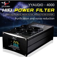 YYAUDIO HiFi Audio Noise AC Power Filter Power Conditioner Power Purifier Surge Protection with EU Outlets Power Strip