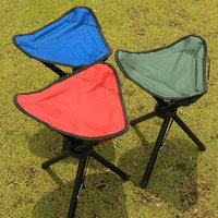 1pc Portable Folding Fishing Chair Outdoor Tripod Stool Camping Picnic Travel Lightweight Compact Seat For Outdoor Activities
