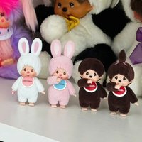 In Stock Mengqiqi Rabbit Dress Up Doll Handmade Blind Box Kawaii Flocking Action Figure Cute Desktop Decoration Surprise Gifts