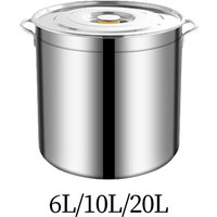 Stainless steel stock pot, large stock pot, easy to clean for cooking simmering