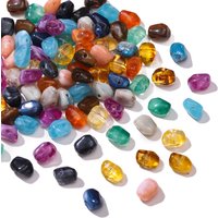 20pcs/lot 5*9mm Imitation Natural Stone Irregular Acrylic Beads Spacer Beads for Jewelry Making DIY Charms Bracelets Accessories