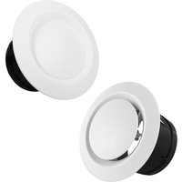 1pc ABS Tuyere Ceiling Air Supply Mountable HOT AIR Vent Grille Cover Easy Diffuser Adjustable Air Volume Exhaust Hood