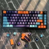 173 Keys Cherry Profile Purple Night Minimalist Keyboard Keycaps Double Shot ABS Keycaps for MX Switches Mechanical Keyboard