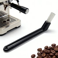 14cm Black Plastic Handle Nylon Brush for Coffee Machine Keyboard Kitchen Cleaning Multi-Purpose Cleaning Brush