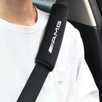 Car seat belt leather Shoulder Protector Safety Belt 2pcs For Mercedes Benz Amg W203 W204 W205 W211 W463 W210 W212 W213 W218