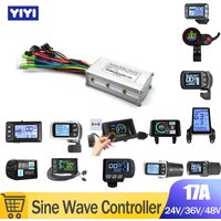 17A Sensorless Ebike Controller for Electric Bike 250W 350W Sine Wave Controller with Display S966 NFC Display V889 Uart2 image 4