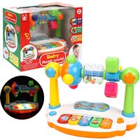 Baby puzzle, early education, enlightenment, lighting, music toys, multifunctional music, qin player, bell ringing, male and fem