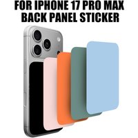 For Iphone 17 Pro Max Back Panel Sticker Solid-color Series Stickers Half Body Back Cover Decal Protective Sticker Film