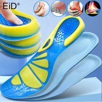 EiD Silicone Anti-Slip Gel Soft insoles Orthotic Arch Support Foot Pain Massaging Sport Shoe Anti-Shock Insoles Pad Man Women