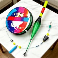 Fishing Line High Sensitivity Wear-Resistant Portable Lure Fishing Line Set with Float for Fishermen Beginner Men Outdoor
