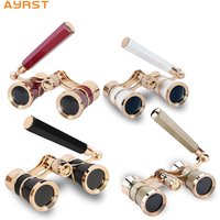 Opera Glasses Binoculars 3X25 Lorgnette Theater Glasses Mini Binocular Compact with Handle for Adults Women in Musical Concert