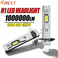 H1 LED Headlight 1000000LM 900W High Power Car Light Fanless Plug And Play 9084 CSP CHIPS Car Lights CANBUS Fog Lamp 6000K 12V
