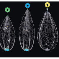 Steel Wire Construction Automatic Unfolding Crab Cages Automatic Unfolding Steel Wire Spring Shrimp Cage