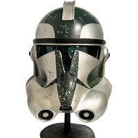 Cosplay Commander Green Helmet for Man Resin Material High Quality Mask Halloween Mask Masquerade Carnival Party Props for Adult