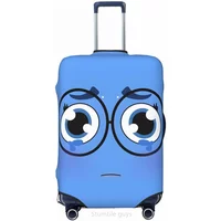 Washable Anti-Scratch Luggage Cover Isides Print Fits 18-32 Inch Suitcases Elastic Durable Dustproof For Outdoor Travel
