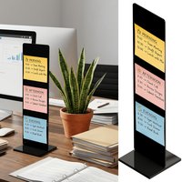 1pc of Detachable Transparent Acrylic Memo Board, Computer Screen Memo Clip Board, Message Board, Office Desktop Accessories