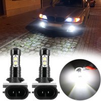 2pcs 881 50W 10smd LED Fog Light Driving Bulbs Lamp 886 889 894 896 898 White 6000K, Without Battery