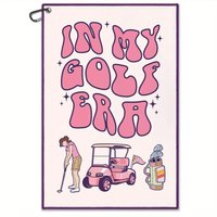 Funny Golf Towel for Women with Clip, Accessories for Ladies, Gifts for Golfer Player Lover, Woman Golf Towel