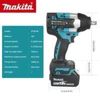 Makita DTW700 18V Brushless Impact Wrench 700Nm High Torque Cordless for Auto Repair Tire Changing Home DIY Power Tool