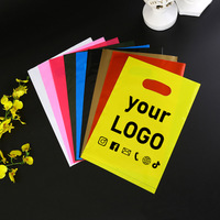 100pcs Colorful Buckle Clothing Packaging Bags for Holiday Party Gift Packaging, Custom Logo Support
