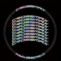 2D Flat Matte Cycling Stickers 9Pcs Set for 2023 Mavic Crossmax Wheel Car Bike Helmet Aero Decor Safety Stickers