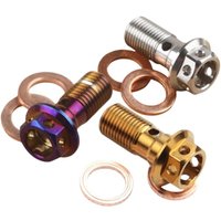 Motorcycle Banjo Bolt / Brake Hose Screw M10*22mm*1.25mm / 1.0mm Universal Hollow Outer Hexagonal Fine Tooth Disc Caliper