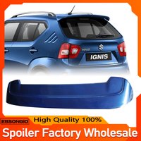 New Car Trunk Wing Spoiler For Suzuki Ignis 2017-2024 Accessories Spoiler ABS Gloss Black Or Carbon Look Accessory Ignis 2024