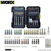 Original Worx WA1149 Drill Bits Set with Phillips Hexagon Torx Extend Rod Twist Sleeve Hole Bit