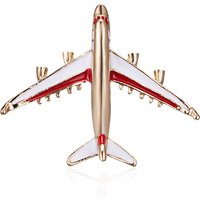 Trendy Airplane Shaped Brooches For Women Vintage Metal Aircraft Plane Transportation Lapel Pins Bag Shirt Collar Badge Jewelry
