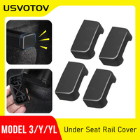 4pcs Rear Seat Slide Rail Plug for Tesla Model Y Juniper Model YL Model 3 2026-2021 Under Seat Back Kick Protectors Accessories