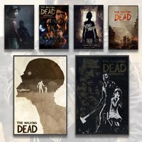 C-Classic Games T-The Walking Dead Second Poster Premium PP Wall Decal - Peel & Stick, HD Print, Waterproof Home Decor