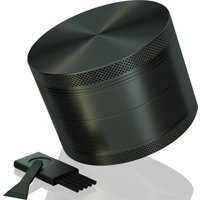 4 Layer Aluminum Herb Spice Grinder 40mm Metal Grinder with Scraper Portable Food Grinder Aluminum Alloy Smooth Grinding