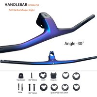 Syncros Chameleon+Chrome Carbon Fiber Integrated Cockpit Handlebar -30° FRASER IC SL WC for Sparks MTB Frame