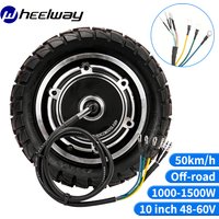 Electric Scooter Motor Folding Scooter Wheel Shared for Dual Drive Motor, 10 inch, 48V, 1000W, 60V, 1200W, 1500W, 50 km/h