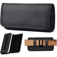 Phone Holster Case Nylon Cell Phone Belt Clip 3.5-6.3 inch Pouch Carrying Case Waist Bag for iPhone 13 12 Samsung Galaxy Xiaomi