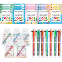 15 Sets Of End-of-School-Year Gifts For Student Teacher School Party 6-in-1 Pen With Card Tulle Pouch Summer Vacation Gatherings
