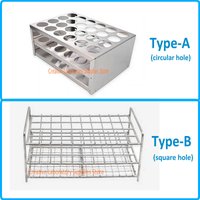 1pcs laboratory Stainless Steel Centrifugal Tube Holder,Hole size 13/16/17/19/ 21/26/30/32mm multi-functional Test Tube Rack