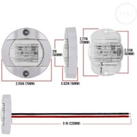 For Yacht Fishing Vessel 12V/24V Navigation Marine Boat Deck Courtesy Lights 4PCS Waterproof White LED Stern Transom Lamp