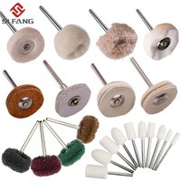 SI FANG Polishing Buffing Wheel for Rotary Tool Accessories, Cotton Wool Felt Jewelry Drill Kit