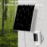 3W 6V Solar Charger Micro USB+Type-C Solar Panel Charger 9.8Ft Charging Cable Camera Solar Panel for Ring Eufy Blink Arlo Camera