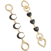 2PCS Purse Chain Extender Bag Extender Chain Purse Strap Extenders for Handbags Crossbody Bag Charms Accessories