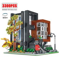 MOC-107015 Creative Expert 'HEA-ON-JEA' Villa Modular City Architecture Building Blocks Model Street View Sets Kid Toy Boys Gift