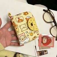 Fashionably Retro Bear Coin Purse in Ins Style for Students with Key Bag Option