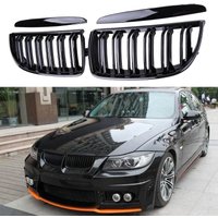 Gloss Black Car Front Bumper Grilles For BMW E90 E91 3 Series 323I 328I 335I 330I 325I 05-08 ABS Grille Racing Grill Accessories