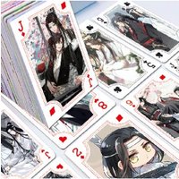 Anime Mo Dao Zu Shi Wei Wuxian Lan Wangji Poker Playing Cards Board Games Kids Toys Children Toy Deck Card Game Set Cartoon